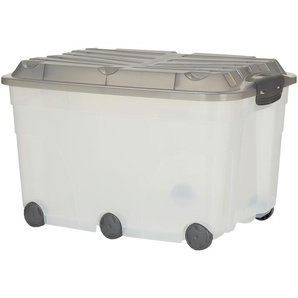 Rotho Rollbox mit Deckel  Aufbewahrungsbox - grau - Kunststoff - 40 cm - 37 cm | Möbel Kraft