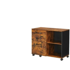 Rollcontainer   ¦ braun ¦ Maße (cm): B: 80 H: 66