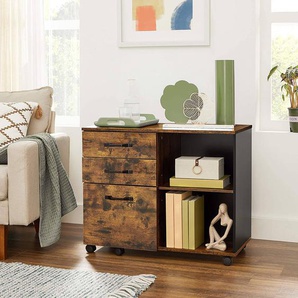 Rollcontainer Buxy I 80 x 66 x 40cm Braun