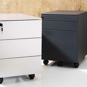 Rollcontainer dieffebi dieffebi anthrazit grau, 55.5x42x53.3 cm