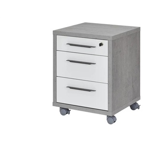 Rollcontainer  Donau ¦ grau ¦ Maße (cm): B: 48,6 H: 63 T: 45.0