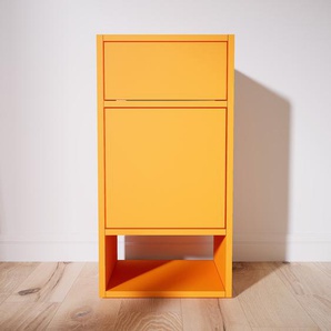 Rollcontainer Gelb - Rollcontainer: Schubladen in Gelb & Türen in Gelb - 41 x 79 x 34 cm, konfigurierbar