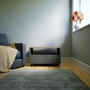 Rollcontainer Grau - Moderner Rollcontainer: Schubladen in Grau - 77 x 48 x 47 cm, konfigurierbar