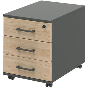Rollcontainer - holzfarben - Materialmix - 42,5 cm - 55 cm - cm 50,0 | Möbel Kraft