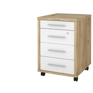 Rollcontainer - holzfarben - Materialmix - 43 cm - 62 cm - cm 48,0 | Möbel Kraft