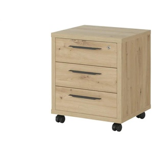Rollcontainer - holzfarben - Materialmix - 48,6 cm - 63 cm - cm 45,0 | Möbel Kraft