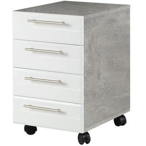 Rollcontainer  Nilo ¦ weiß ¦ Maße (cm): B: 39,5 H: 62 T: 50.0