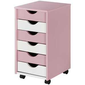 Rollcontainer - rosa/pink - Materialmix - 35 cm - 65 cm - 40 cm | Möbel Kraft