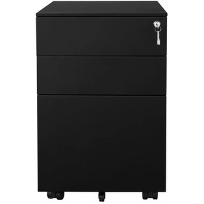 Rollcontainer   ¦ schwarz ¦ Maße (cm): B: 39 H: 60