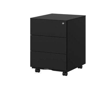 Rollcontainer - schwarz - Materialmix - 39 cm - 53,8 cm | Möbel Kraft