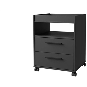 Rollcontainer - schwarz - Materialmix - 48,4 cm - 63 cm - cm 42,0 | Möbel Kraft