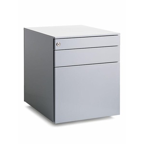Rollcontainer Universal dieffebi aluminiumfarben silber, Designer Dieffebi Spa, 50.5x42x53.5 cm