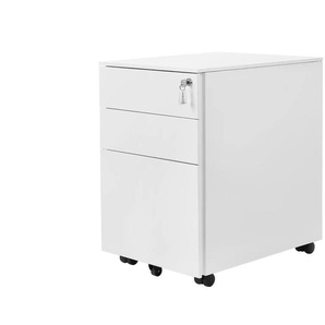 Rollcontainer - weiß - Materialmix - 39 cm - 60 cm | Möbel Kraft