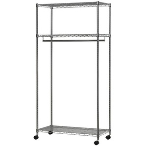 Rollgarderobe  Asta ¦ silber ¦ Metall ¦ Maße (cm): B: 91 H: 181 T: 45.0