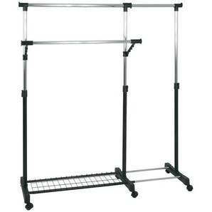 Rollgarderobe   Lolita  ¦ schwarz ¦ Metall,Kunststoff ¦ Maße (cm): B: 160 H: 170 T: 49.0