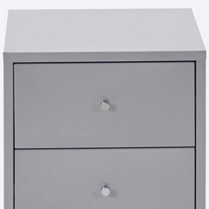 Rollwagen HEINE HOME Gr. B/H/T: 35 cm x 40 cm x 35 cm, silberfarben Ordnungswagen