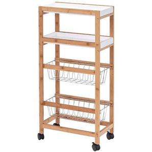 Rollwagen Mala 40 x 84 x 22cm Schwarz/Braun