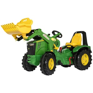 rolly toys® Trettraktor rollyX-Trac Premium John Deere 8400R, inkl. rollyTrac Lader und Zweigangschaltung