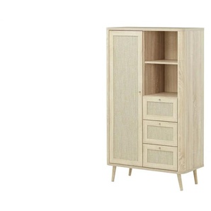 Roomers Highboard - holzfarben - Materialmix - 80,9 cm - 138,6 cm - cm 40,0 | Möbel Kraft