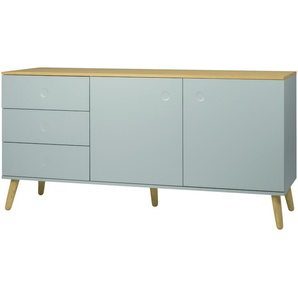 Roomers Sideboard  Scan ¦ grün ¦ Maße (cm): B: 162 H: 79 T: 43