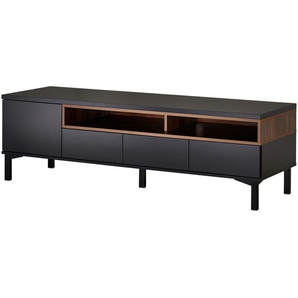 TV-Lowboard   Case ¦ schwarz ¦ Maße (cm): B: 155,7 H: 48 T: 48.0