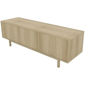Roomers TV-Lowboard - holzfarben - Materialmix - 150 cm - 40 cm - cm 43,0 | Möbel Kraft
