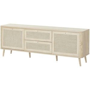Roomers TV-Lowboard - holzfarben - Materialmix - 175 cm - 60,3 cm - cm 40,0 | Möbel Kraft