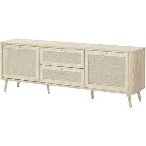 Roomers TV-Lowboard  Rafia Premium ¦ holzfarben ¦ Maße (cm): B: 175 H: 60,3 T: 40.0