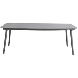 ROPERO Gartentisch 105x210, Gestell: Aluminium eisengrau, Keramikplatte: mattgrau