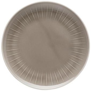 Rosenthal Frühstücksteller Joyn, Grau, Keramik, rund, DIN EN ISO 9001, DIN EN ISO 50001, DIN EN ISO 14001, Essen & Trinken, Geschirr, Teller,