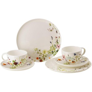 Rosenthal Kaffeeservice Brillance Grand Air, Mehrfarbig, Keramik, 6-teilig, Floral, 300 ml,300 ml, Essen & Trinken, Geschirr, Geschirr-Sets,