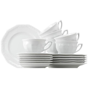 Rosenthal Kaffeeservice Maria weiß, Weiß, Keramik, 18-teilig, 180 ml,180 ml, Essen & Trinken, Geschirr, Geschirr-Sets, Kaffeeservice