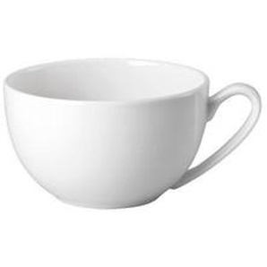 Rosenthal Kaffeetasse Jade, Weiß, Keramik, Uni, 280 ml, 10.1x6.9x12.7 cm, DIN EN ISO 9001, DIN EN ISO 14001, Kaffee & Tee, Tassen, Kaffeetassen