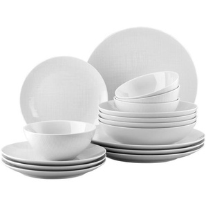 Rosenthal Kombiservice Mesh weiß, Weiß, Keramik, 16-teilig, Essen & Trinken, Geschirr, Geschirr-Sets, Kombiservice