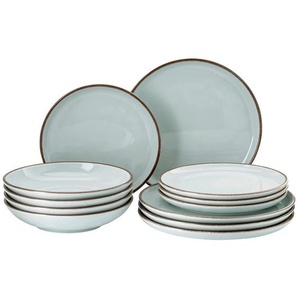 Rosenthal Kombiservice Profi Casual Mint, Mintgrau, Keramik, 12-teilig, lebensmittelecht, stapelbar, Essen & Trinken, Geschirr, Geschirr-Sets,