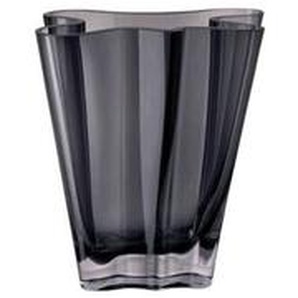 Rosenthal Vase Flux, Grau, Glas, 20x15x10 cm, zum Stellen, auch für frische Blumen geeignet, Dekoration, Vasen, Glasvasen