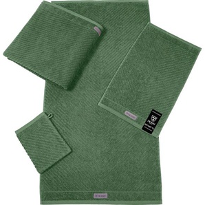 Gästehandtuch ROSS Smart Handtücher (Packung) Gr. B/L: 30 cm x 50 cm (6 St.), beige (kiefer) Gästehandtücher Uni-Rippe mit Velourslabel