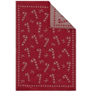 Ross Geschirtuch Zuckerstange - rot - 100% Baumwolle - 50 cm | Möbel Kraft