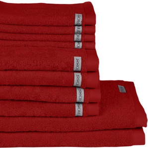 Handtuch Set ROSS Sinfonie Handtuch-Sets Gr. 10 tlg., rot (kirsche) Handtuch-Sets