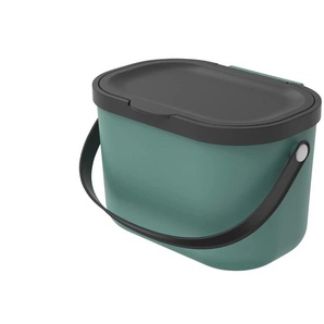 Rotho Abfallbehälter 25 Liter Albula | grün | Kunststoff | 22,2 cm | 17,2 cm | cm 15,0 |