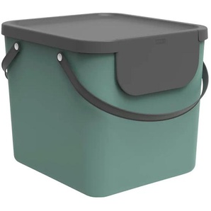 Rotho Abfallbehälter 25 Liter Albula | grün | Kunststoff | 39,8 cm | 35,8 cm | cm 33,9 |