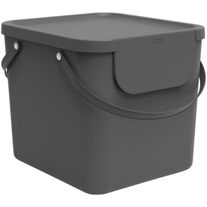 Rotho Abfallbehälter 40 Liter  Albula | grau | Kunststoff, Kunststoff | 39,8 cm | 35,8 cm | 33,9 cm |