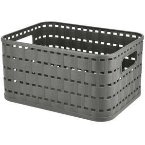 Rotho Aufbewahrungsbox COUNTRY - grau - Kunststoff - 13,7 cm - 9,8 cm | Möbel Kraft