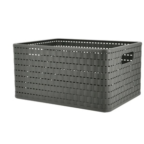Rotho Aufbewahrungsbox COUNTRY | grau | Kunststoff | 27,8 cm | 19,1 cm |