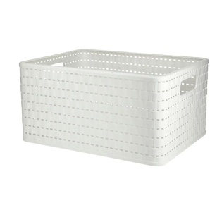 Rotho Aufbewahrungsbox COUNTRY - weiß - Kunststoff - 27,8 cm - 19,1 cm | Möbel Kraft
