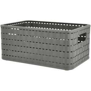Rotho Aufbewahrungsbox | grau | Kunststoff | 18,5 cm | 12,6 cm |