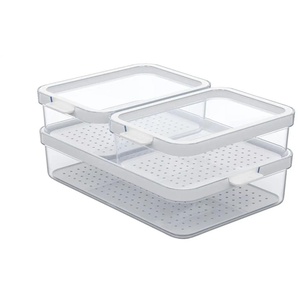 Rotho Kühlschrankorganizer-Set  Cauma ¦ transparent/klar ¦ Kunststoff ¦ Maße (cm): B: 28,8 H: 20 T: 12.0
