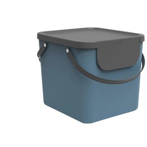 Rotho Müllsystem  Albula ¦ blau ¦ Kunststoff ¦ Maße (cm): B: 39,8 H: 35,8 T: 33.9