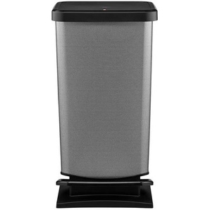 Rotho Treteimer 40 l Carbon Paso | silber | Kunststoff | 35 cm | 68 cm | cm 30,0 |
