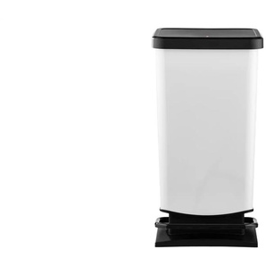 Rotho Treteimer 40 l Weiß Paso | weiß | Kunststoff | 35,3 cm | 67,9 cm | cm 29,5 |